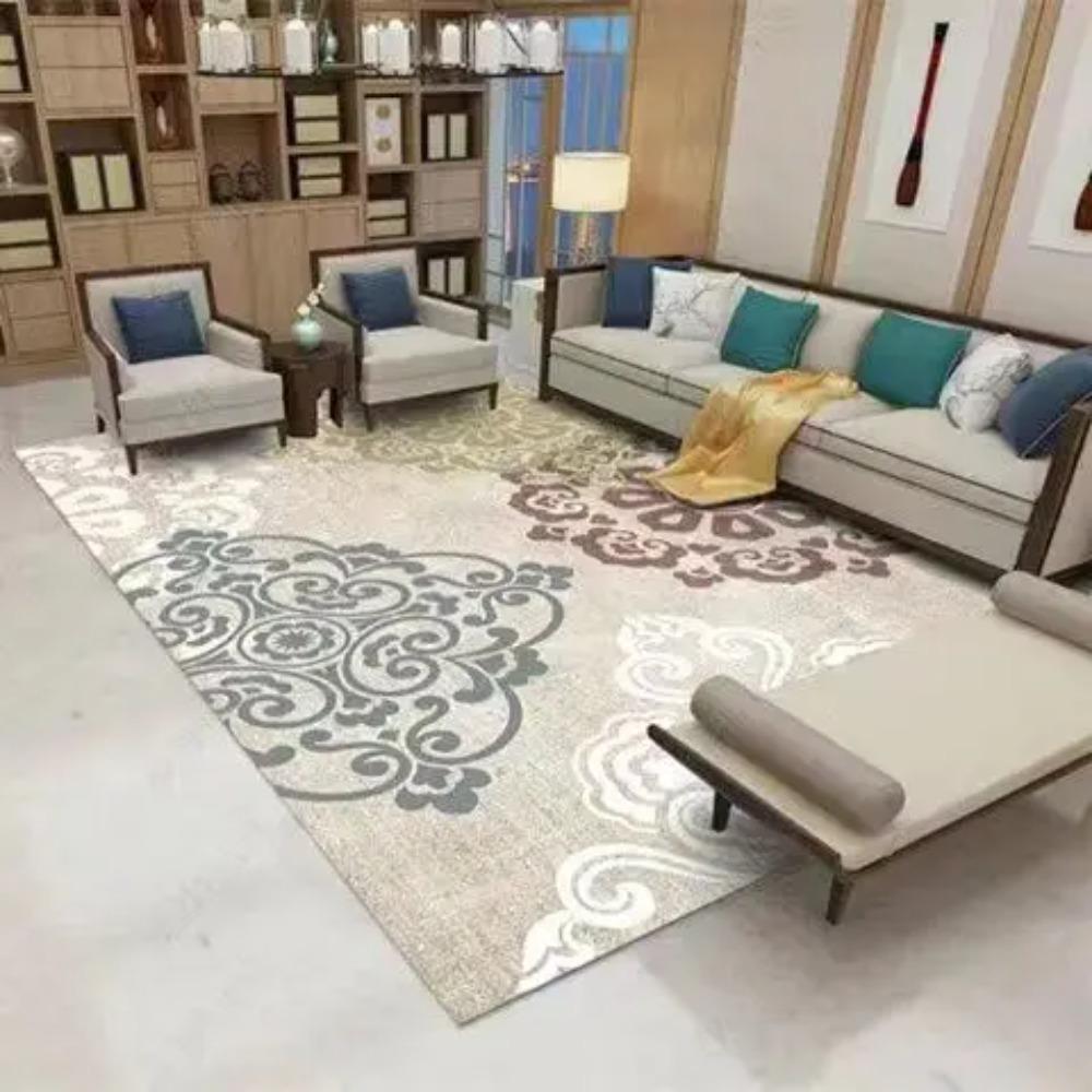 New Chinese Style Rugs Living Room Non-slip Sofa and Coffee Table Mat Easy Clean Decoration Home Carpet for Rooms Customizable