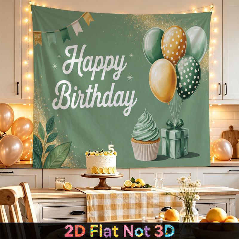 Party Backdrop Green Photo Booth Background Front Door Decor