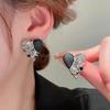 2023 Stylish Personalized Heart Stud Earrings - Women's Fashionable Metal Ear Jewelry