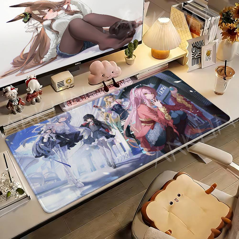 Fashion Hot Gaming Wuthering Waves Large Anime Girl Gaming Mouse Pad Xxl 900x400 Gamer Computer Table Mat
