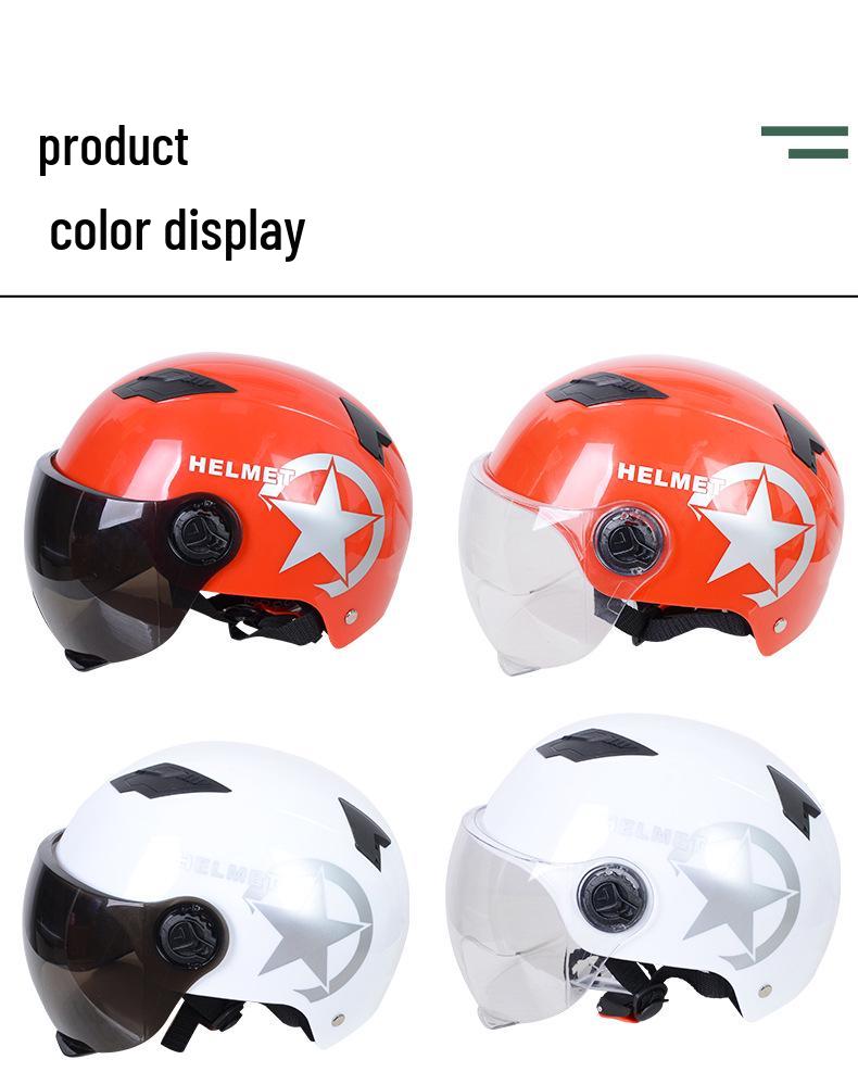 Unisex Ganzjahres-Elektrofahrzeughelm mit Sonnenschutz