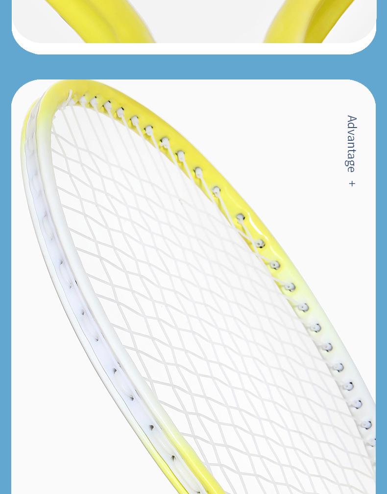 21-Inch Beginner Kids' Tennis Racket - Durable Macaron-Colored Iron Alloy