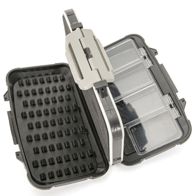 Durable Fly Fishing Tool Kits Box Four-sided Waterproof Fishing Fly Box Easy-Grips Fishing Gear Combos Fly Fishing Box