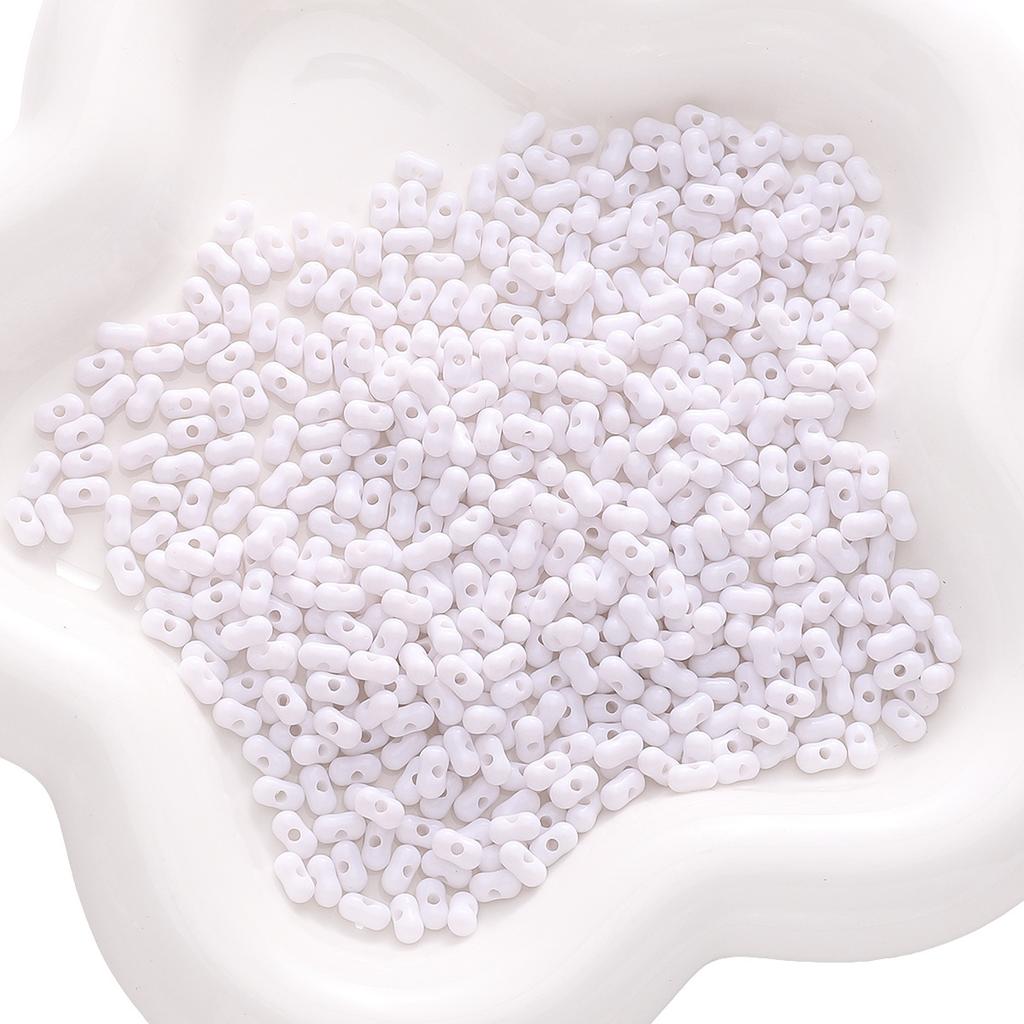 Handmade Beads 3x6mm Acrylic Solid Color Transparent Peanut Beads Loose Beads Hand String Beads Handmade Diy Accessories Jewelry Key Chain Bracelet