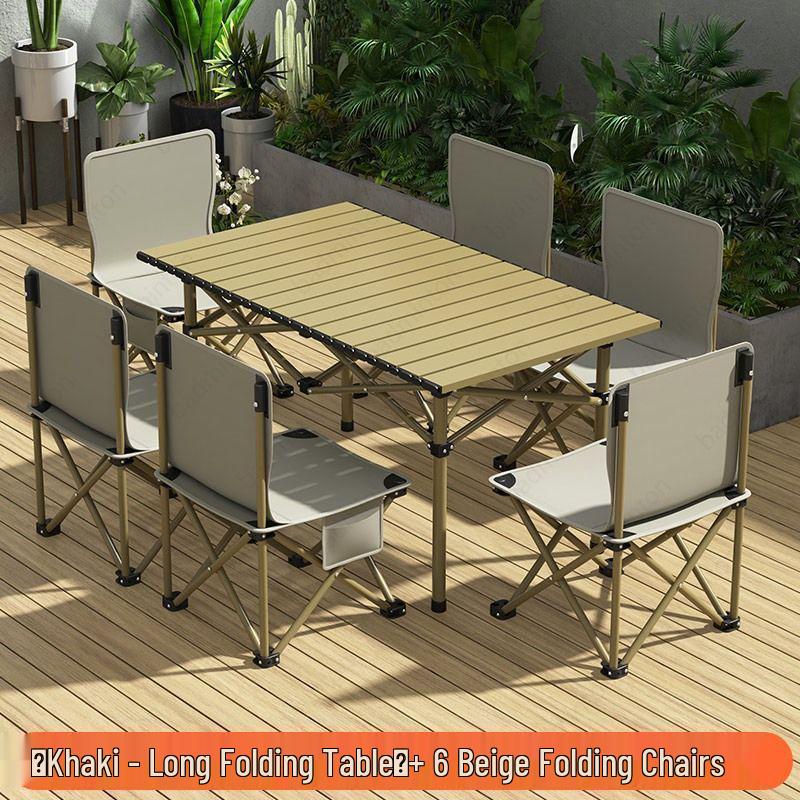 Portable Folding Outdoor Picnic and Camping Table & Chair Set
