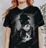Retro 90er Arthur Morgan Cowboy Berg T-Shirt, Westliches Abenteuer Tee, Vintage Reiter Shirt