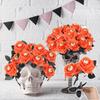 10PCS Scary Halloween Eyeball Rose Funny Artificial Rose Flower Eyeball Fake Flower  Halloween Decor
