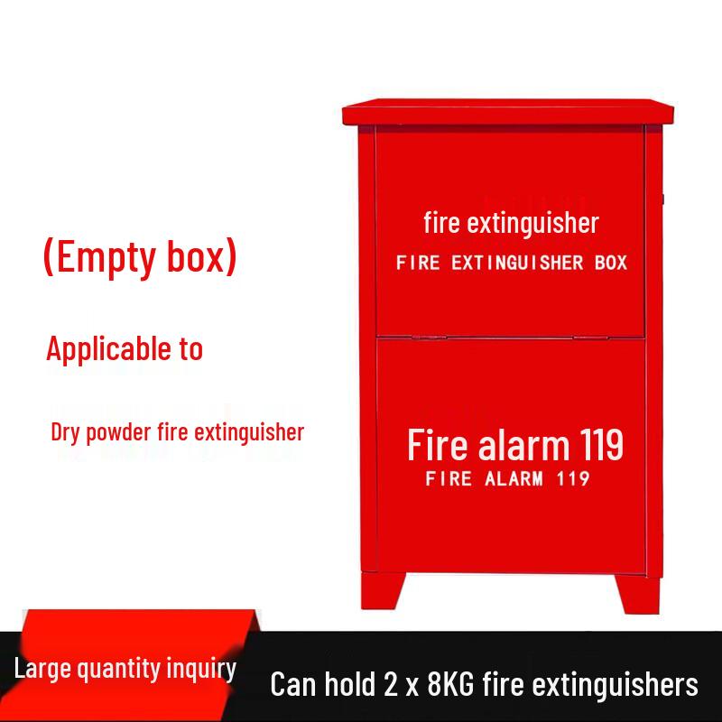 Lieve Red Square Double 8kg Fire Extinguisher Empty Box