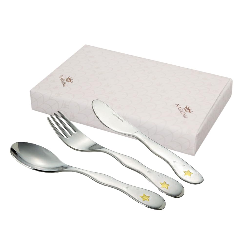 

Набор столовых приборов NARUMI Crown Kids Shining Star Набор Посуда Подарок на детский праздник Первый прием пищи Детское питание Подарок Оригинальная упаковка NARUMI Сделано в Японии Детский