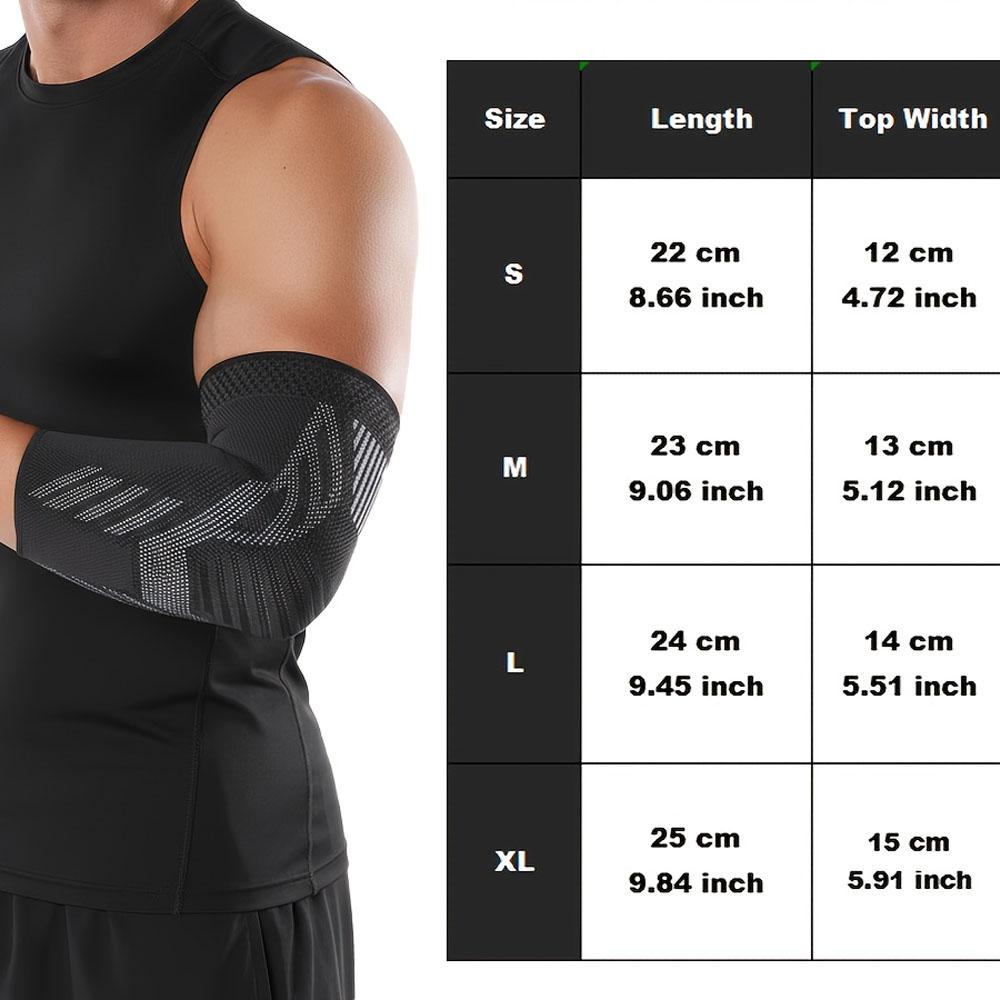 2 pièces Manchon de soutien de coude respirant et extensible - Compression évacuant l'humidité pour le sport, la salle de sport, Genouillère élastique professionnelle