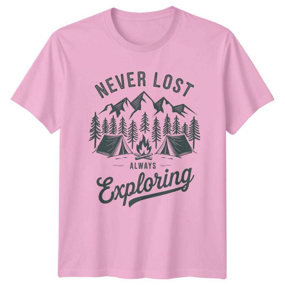 Never Lost Always Exploring TShirt Camping Gift For Him And Her