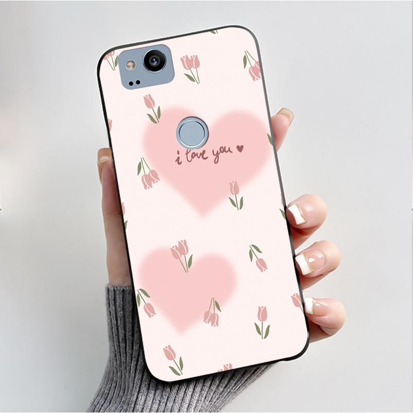 Pattern Case For Google Pixel 2 XL Pixel2 Funda Soft Silicone Shell For Google Pixel 1 XL Pixel1 Cover Cute Flower Casing Coque