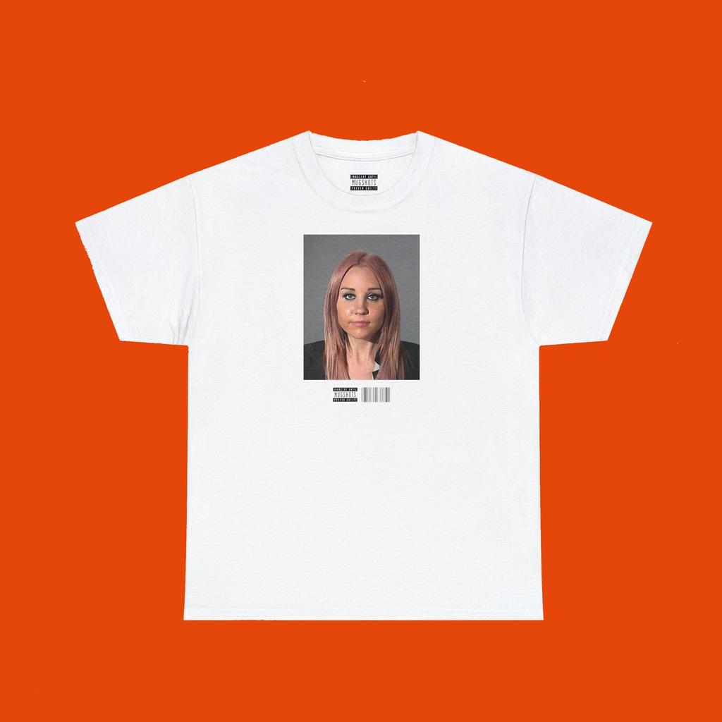 Amanda BYNES MugshoT-Shirt | pop culture reality show T-Shirt | girls night out outfit top