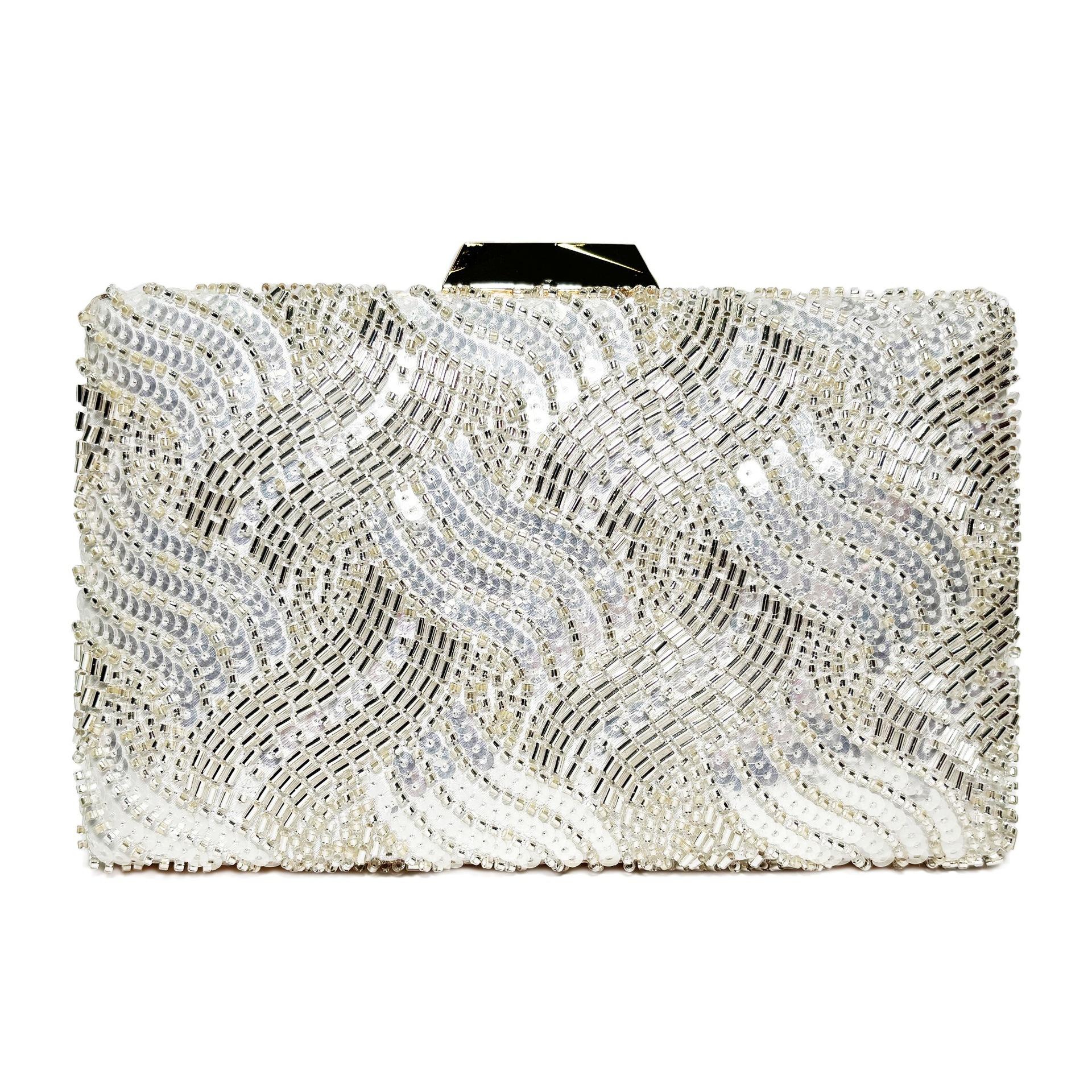 

Glaring Evening Bag for Women Luxury Peacock Green Glitter Clutch Elegant Wedding Birthday Party Handbag One Side Plain Purses