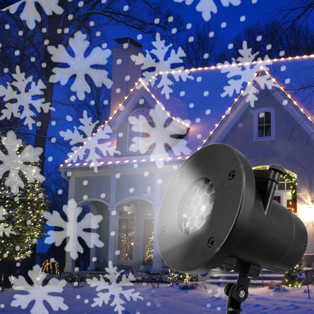 Christmas Projector Lights Outdoor Waterproof LED Snowfall Lights Outdoor LED Christmas Lights for Christmas Decorations Lights