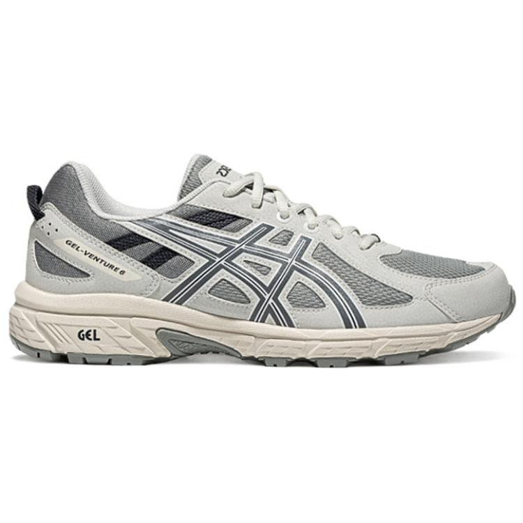 Asics Gel Venture 6 Cushioning, Wear Resistant Low Top Casual Running Shoes Men's Gray Sneakers 1011B550-021