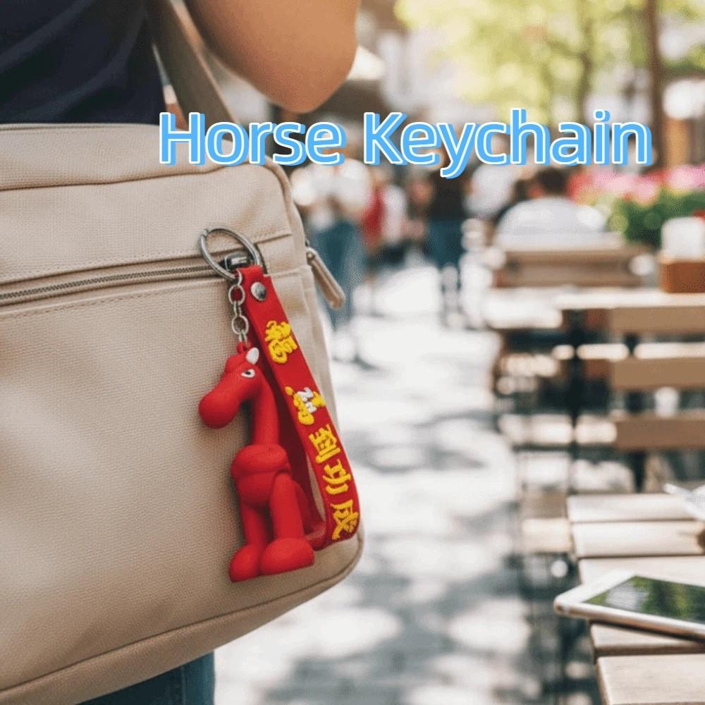 Lucky Mascot New Year Pendant Chinese Style Zodiac Key Ring Mobile Phone Chain New Year Festival