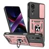 Magnetický kovový držák prstenu Kryt pro ZTE Blade A75 A55 A35 Nubia Focus Neo 3 Neo2 Posuvný objektiv Fotoaparát Nárazuvzdorný Armor Tvrdé pouzdro