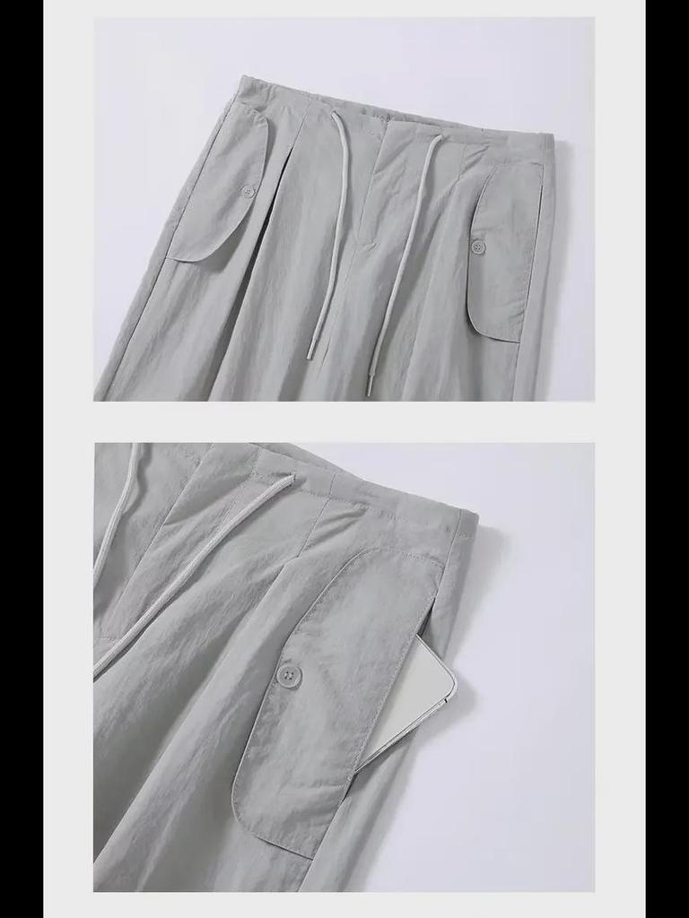 Women's American-Style Quick-Dry High-Waist Wide-Leg Summer Overalls 2024
