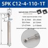 45° CNC Insertable Inner/Outer Chamfer Tool with Up/Down Back-Reaming Holder
