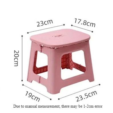 Tragbarer Klapphocker für den Haushalt im japanischen Stil, Kinderhocker aus Kunststoff, für Outdoor-Camping und Angeln
