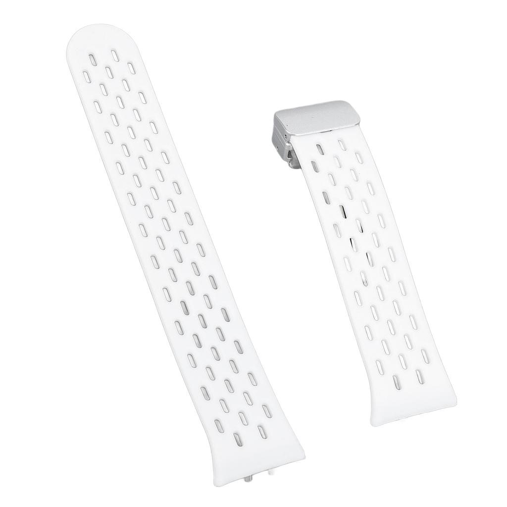 Watch Band Quick Release Silicone Lightweight Stylish Breathable Watch Strap for Galaxy Fit3 White