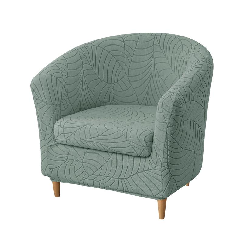 

Solid Color Club Armchair Cover Stretch Tub Chair Cover Anti-dirty Jacquard Sofa Slipcover Removable for Home Bar Counter