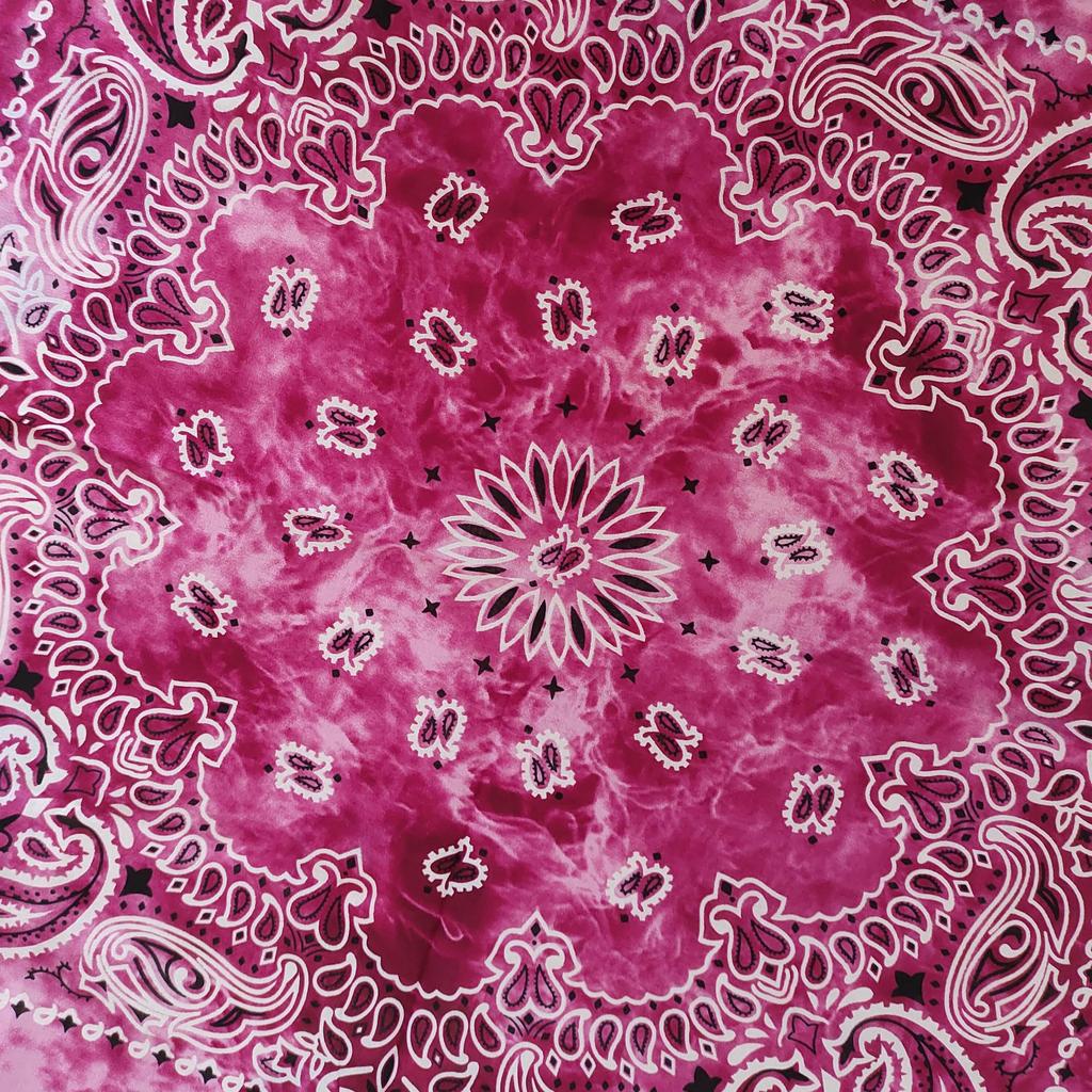 kakatrend bandana paisley 100% cotton tie-dye rose red bandana adult stylish handkerchief cotton bandana unisex do-rag large men red 55cm x 55cm