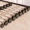 Yanbo Fixed Rubber Coated Straight Barbell & Storage Rack