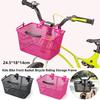 With Convenient Carry Handle Bicycle Riding Storage Frame 24.5*18*14cm Handheld Basket