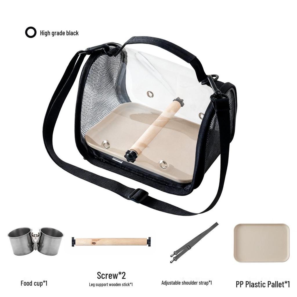 Portable Pet Carrier: Ideal for Small Birds, Pigeons, Lizards, Hamsters, and Cockatiels