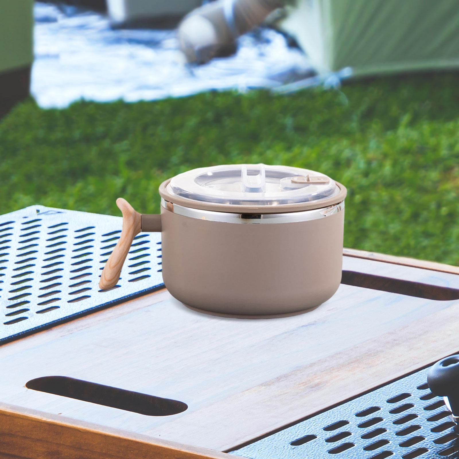 

Японская чаша для рамэна, миски для хлопьев, портативная кружка для лапши быстрого приготовления с крышкой и ручкой, салат, суп Удон