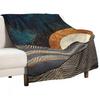Gold & Silver Fields Throw Blanket Softest Winter Beds Multi-Purpose Fashion Sofas Vintage Loose Blankets