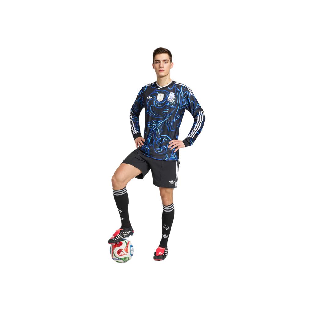 Adidas Originals Authentic Argentina National Team 2026 World Cup Away Climacool Three Stripes Slim Fit Quick-Dry Long Sleeve Football Shirt KB0643