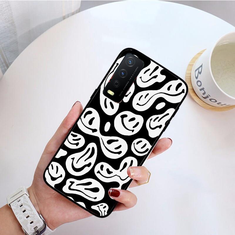 Trippy Smiley Face Phone Case for VIVO Y31 Y21 Y70 Y21S Y20 Y72 1907 Y12 Y11S Y53S Y33S Y55 Y76 Y51 Y15S Y01