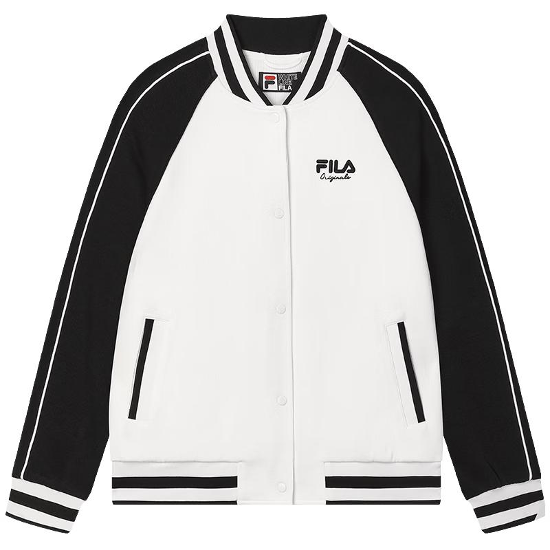 FILA Women s Knit Long-Sleeve Baseball Jacket S