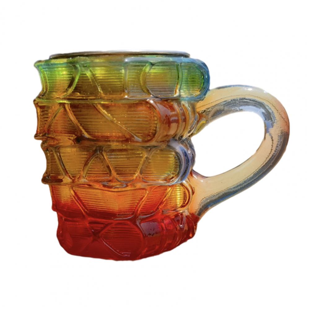 Painted Book Mug 3D Book Stacking Mug Hand-Drawn Literary Coffee Cup for Book Lovers Teachers Librarians Creative Gift