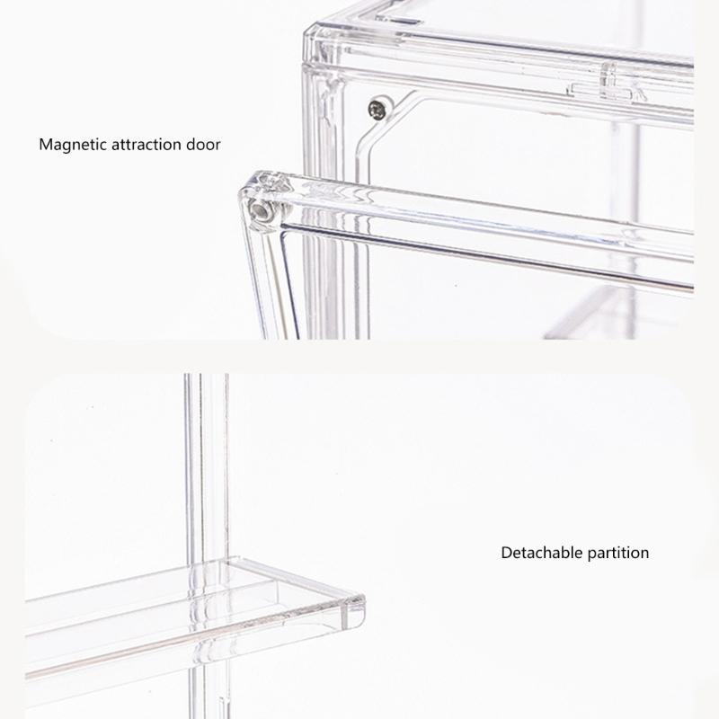 Clear Toy Organizers Showcases Box Dustproof Spacious Interior for Model Collections Home Decoration Display Shelf
