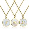 12 Constellation Symbol Titanium Steel Necklace Couple Necklace