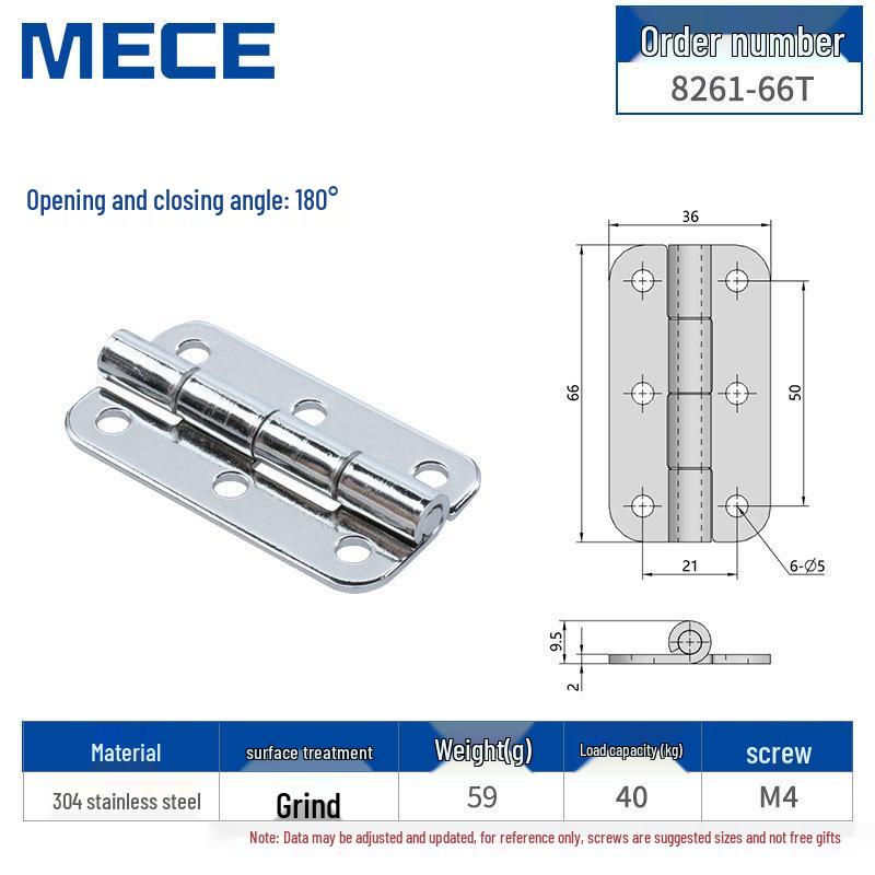 304 Stainless Steel Thickened Cabinet & Wooden Door Hinges