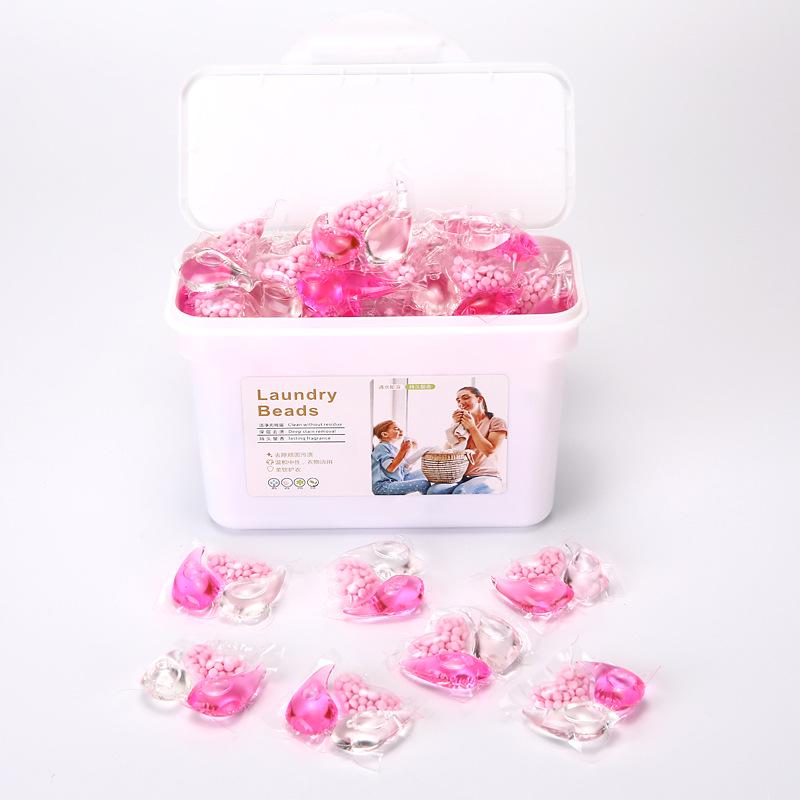 Five-in-One Laundry Pods: Long-Lasting Scent, Stain Removal, Softening, and Concentrated Detergent Beads.