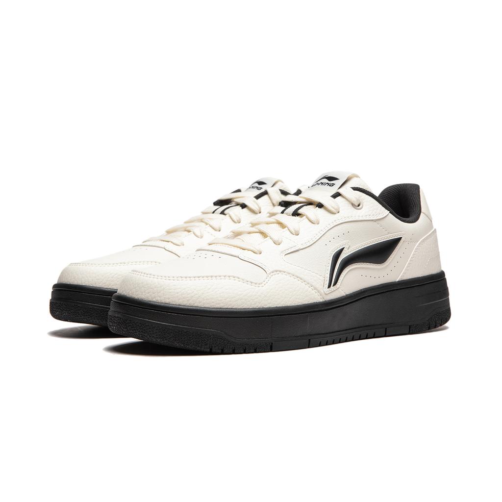 Li Ning Tianji Soft Slip Resistant Height Increasing Low top Skateboard Shoes Women's Ecru AGCU272-6