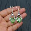 Green Amethyst Gemstone Handmade 925 Sterling Silver Jewelry Earring