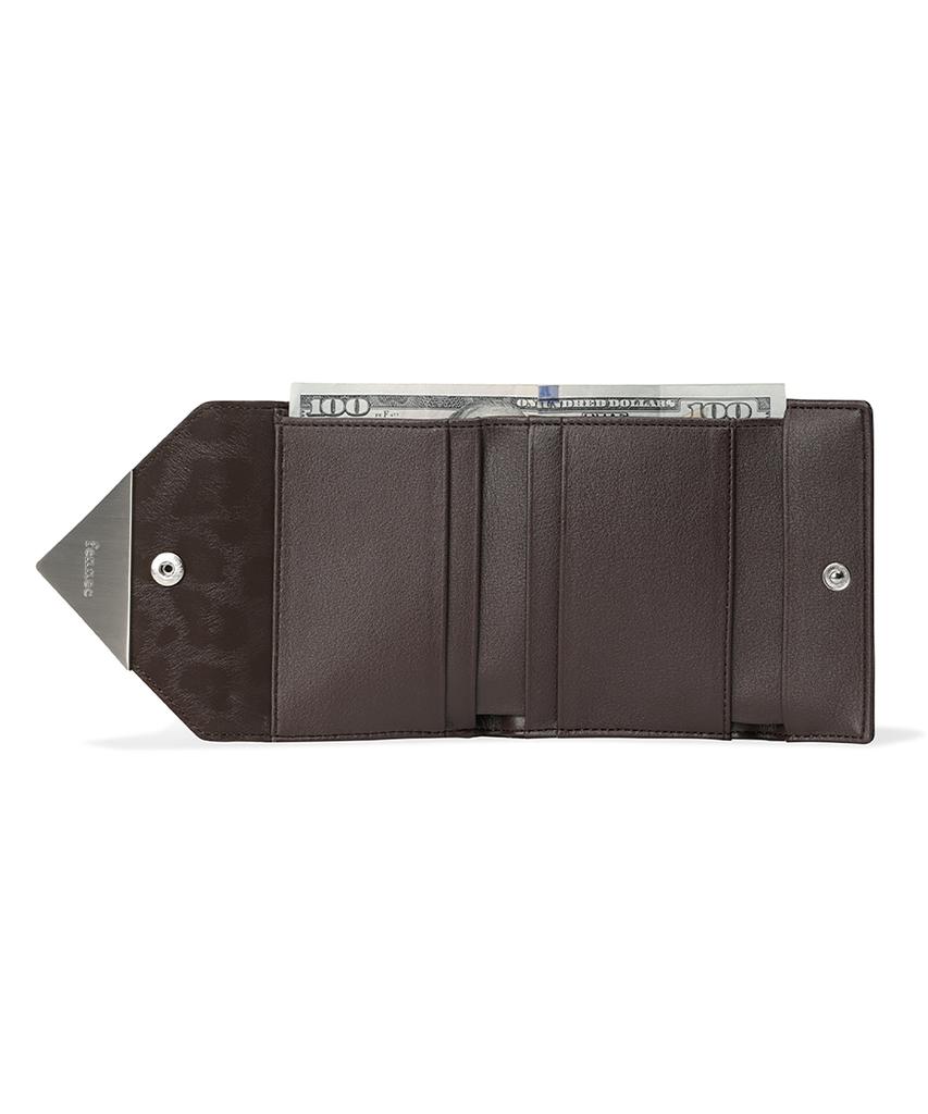 Fennec Triangle Doco Wallet - Leopard Brown