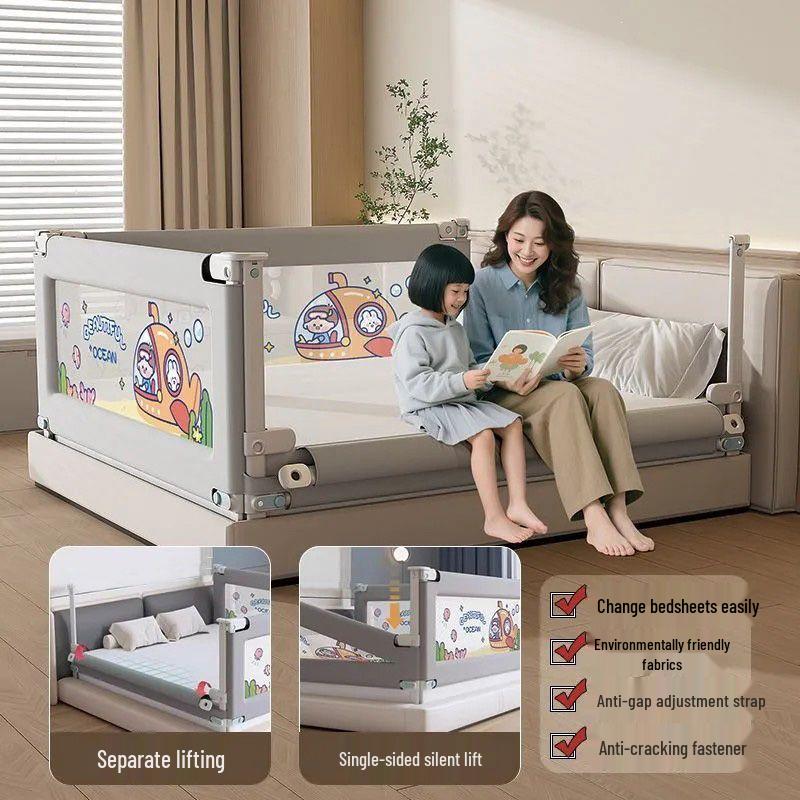 Children's Heightened Bed Rail Guard – Infant Safety Anti-Fall Barrier