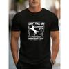 European Sizes Fun Horse Print "I'm Not Falling, I'm Doing a Random Gravity Test" | Casual Men'S T-shirt, All-season, Crew Neck, Medium Stretch Fabric