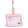 Morandi Color Vertical Work ID Card Holder with Lanyard