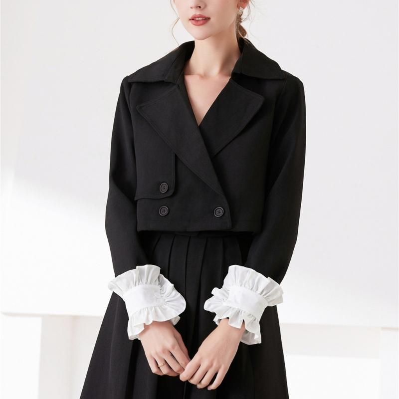 Ruffled Lace Faux Sleeves Girl Decorative Sleeves Elegant Detachable Wrist Cuffs