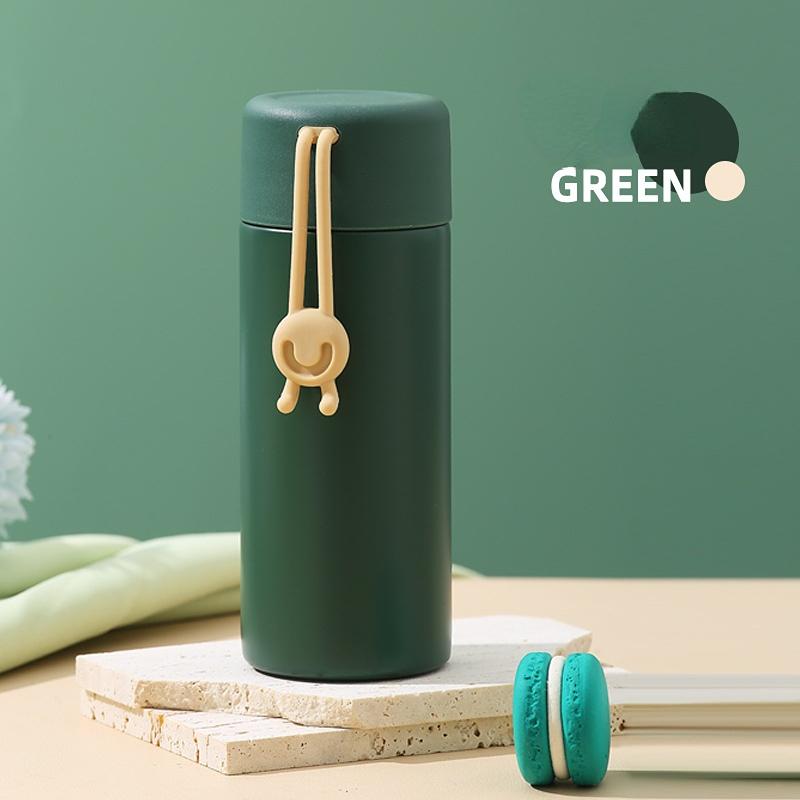 

Портативная чашка для воды, термос, 260 мл, термосы, портативная термос-чашка из нержавеющей стали, бутылка для воды, кружка для чая, офисный термос 260ml зелёный