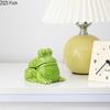Cute Green Frog Ashtray Ceramic Ash Tray Office Table Desktop Standby Smoking Accessories for Weed Ashtrays Gift for Boyfriend
